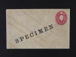 East Africa & Uganda Protectorates - celinová obálka s natištěnou zn. 6c a přetiskem SPECIMEN, zajímavé, vzácné