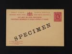 East Africa & Uganda Protectorates - dvoudílná celina s natištěnou zn. 6c a na obou dílech s přítiskem SPECIMEN, zajímavé, vzácné