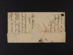 skl. dopis z r. 1848 s oválným pod. raz. Böhm Krummau + příd. řádk. raz. FRANCO a datumovka 13.5.