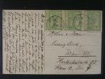 celistvost do Vídně frank. svislou třípáskou zn. č. 3, pod. raz. BÁRTFA 10.SEP.1919, zajímavé
