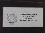 Známkový sešitek ZS27 b) příl. razítko výstavy + s podpisy autorů