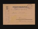 celistvost do Vyškova, pod. raz. K.u.K. FPA Nr. 365 + řádk. modré útvar. raz. K.u.K. LUFTFAHRTRUPPEN FLIEGERKOMPAGNIE Nr. 9, dobrá kvalita
