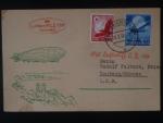 Zeppelinova letecká pošta 1936 - korespondenční lístek