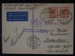 Zeppelinova letecká pošta 1931 - korespondenční lístek 