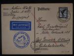 Zeppelinova letecká pošta 1929 - korespondenční lístek 