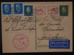 Zeppelinova letecká pošta 1929 - korespondenční lístek 
