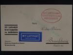 Zeppelinova letecká pošta 1930 - korespondenční lístek 