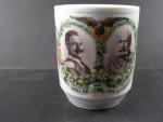 Porcelánový hrnek s portrétem císaře F.J.I. a Wiléma, 1914 - 15