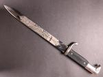Vycházkový bodák KS 1898, se zdobenou čepelí, Zur Erinnerung an meine Dienstzeit, výrobce EICKHORN SOLINGEN