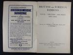 Brožura britské a zahraniční stuhy k vyznamenáním, vydání z r. 1944