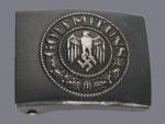 Přezka na opasek, Wehrmacht armáda, kov, značená J.F.S. (Josef Feix Söhne Gablonz Neisse)