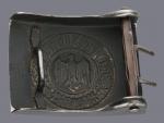 Přezka na opasek, Wehrmacht armáda, kov, značená J.F.S. (Josef Feix Söhne Gablonz Neisse)