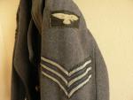 Zimní poddůstojnický kabát RAF z 2. svět války s orig. nášivkami