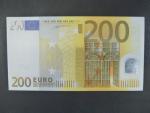 200 Euro 2002 s.X, Německo, podpis Willema F. Duisenberga, R005 tiskárna Bundesdruckerei, Německo