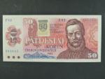 50 Sk/Kčs 1987 s. F 67 kolkovaná, Baj. SK2a