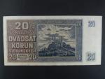 20 Ks 15.9.1939 serie Vx 42, perf. SPECIMEN dole