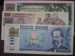 sada 100 + 500 + 1000 Kč kolkované