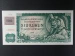 100 Kč 1961 s. X 72 (malá průsvitka) II.vydání, kolek, Baj. CZ 1e, Pi. 1 