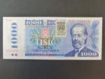 1000 Sk/Kčs 1985 s. C 22, kolkovaná, sériová čísla blíž u sebe, Ba. SK 5, Pi. 19