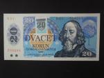 20 Sk/Kčs 1988 s. H 51, kolkovaná, Baj. SK 1, Pi. 15 