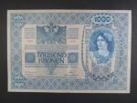 1000 K 2.1.1902, Kolkovaná , typ A2, série 1127, šedý podtisk