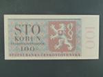 100 Kčs 24.10.1951 nevydaná, série A 23, původní exemplář s černomodrým číslovačem, bezvadná kvalita
