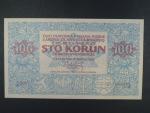 100 Kč 1919 reprint města Ivančice 2018, papír s vodoznakem a UV tiskem, STC Praha, orig. balení