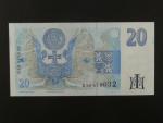 20 Kč 1994 s. B 30 proužek vlevo, Baj. CZ 10b, Pi. 10b
