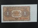 1 Kčs 1953 série BB, tiskárna Goznak Moskva