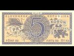 5 Ks 1945 série A 001 perf. SPECIMEN s chybotiskem -bílá skvrna pod B-