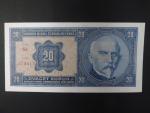20 Kč 1.10.1926 série Sa tisk Haase Praha, Ba. 21b1, Pi. 21a