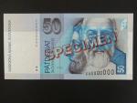 anulát - 50 Sk 1.7.1999 série C 00000000, číslo 00704 s přetiskem SPECIMEN, Ba. SK6d