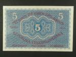 5 Kč 15. 4. 1919 série 0014