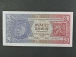 20 Kč 1.10.1926 série Sa, tisk Haase Praha