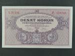 10 Kčs 2.1.1927 série N 194