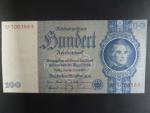 Německo, 100 RM 1935 série U, mírové vydání, podtiskové písmeno B