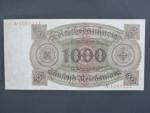 Německo, 1000 RM 1924 série A, podtiskové písmeno R