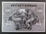 500 Kč 1919, návrh, jednostranná