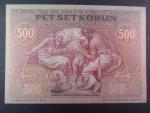 500 Kč 1919, návrh, jednostranná, příloha časopisu Merkur revue