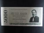 5000 Kčs 1952, návrh, oboustranná