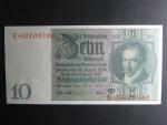 Německo, 10 RM 1929 série E, válečné vydání, Ba. D2d, červený číslovač