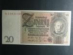 Německo, 20 RM 1929 série A, mírové vydání, podtiskové písmeno B, Ba. D3b