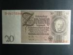 Německo, 20 RM 1929 série D, válečné vydání, Ba. D3d