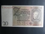 Německo, 20 RM 1929 série E, mírové vydání, podtiskové písmeno B, Ba. D3b