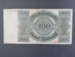 Německo, 100 RM 1924 série C, podtiskové písmeno B, Ba. D7
