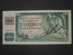 100 Kč 1961 s. T, kolek, Baj. CZ 1b, Pi. 1
