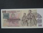 500 Kč 1973 s. Z, kolek, Baj. CZ 2, Pi. 2