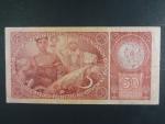50 Kč 1.10.1929 série V, Ba. 24a1, Pi. 22a