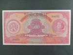 500 Kč 2.5.1929 série D, 1x perf. SPECIMEN