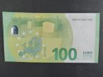 100 Euro 2019 série EA, podpis Mario Draghi,  E011